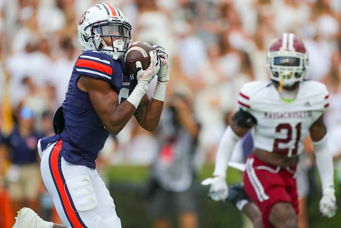 Jay Fair vs UMass - Eric Starling/Auburn Daily